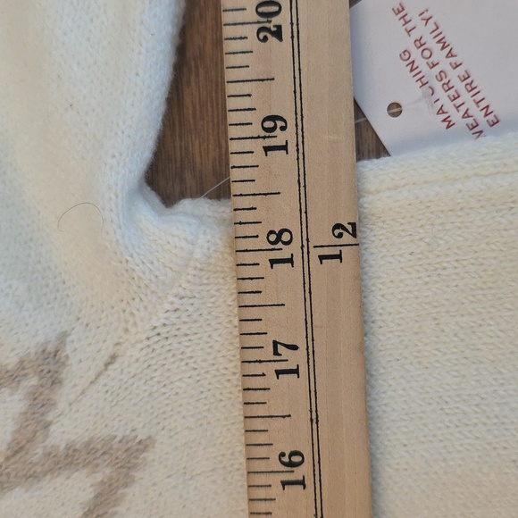 North Pole Womens Fair Isle Gray Tan Medium New - Picture 11 of 13